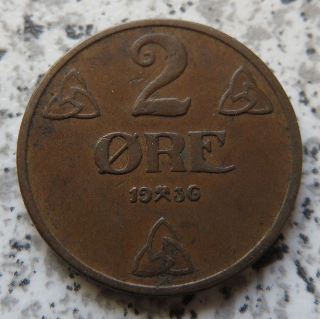  Norwegen 2 Öre 1936   