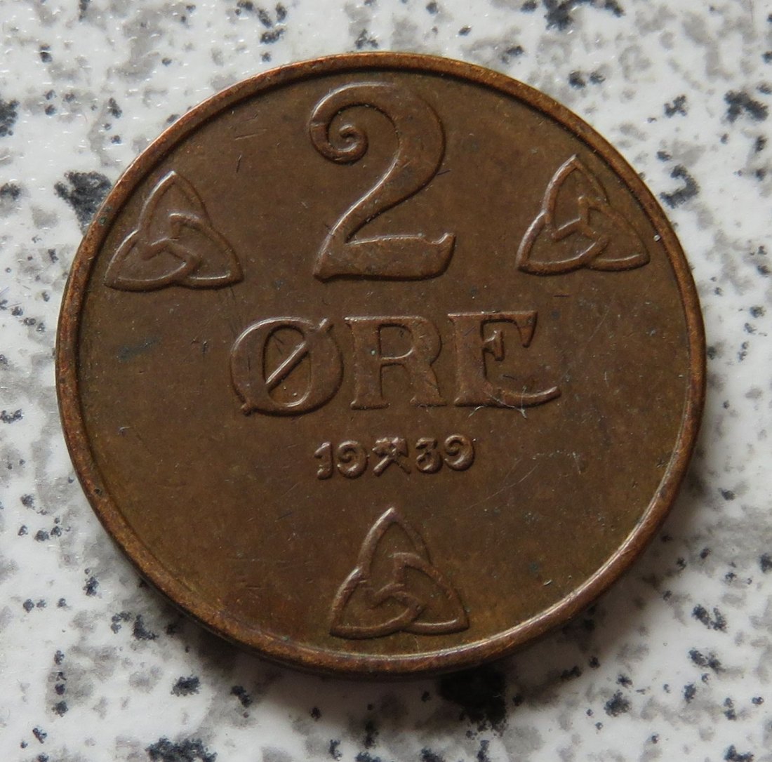  Norwegen 2 Öre 1939   