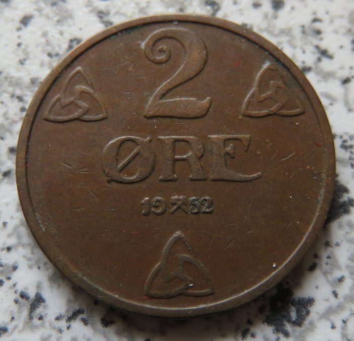 Norwegen 2 Öre 1952   