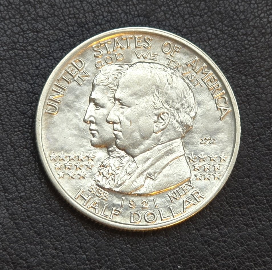 Half Dollar Commemorativ USA Sondermünze Alabama 1921 2X2