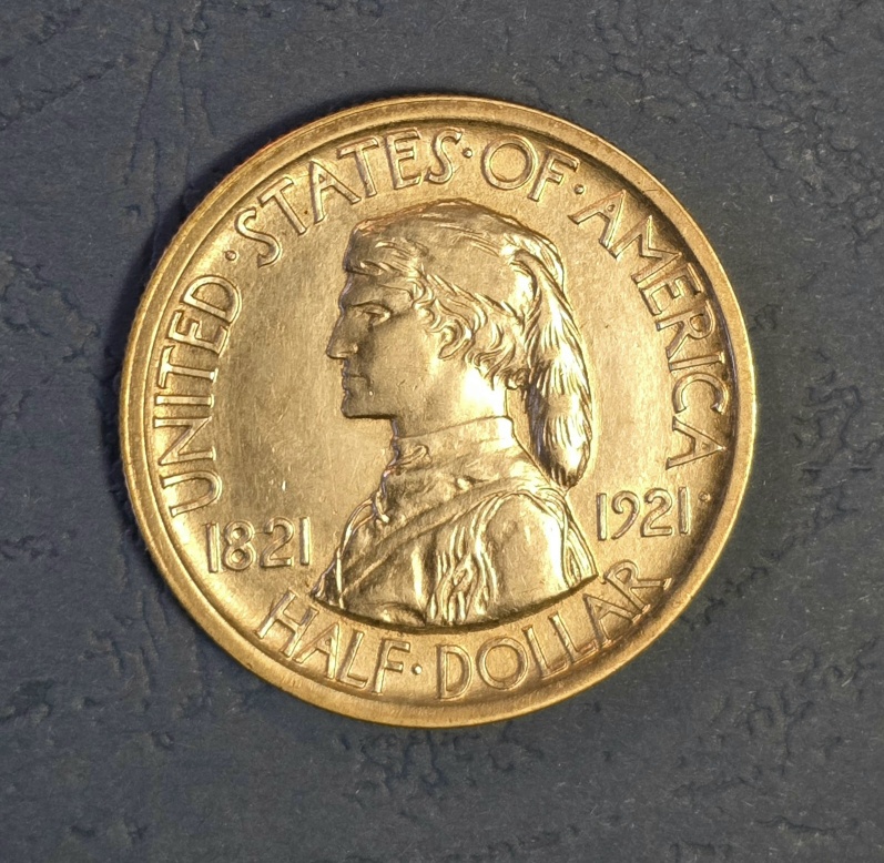  Half Dollar Commemorativ USA Sondermünze Missouri 1921   