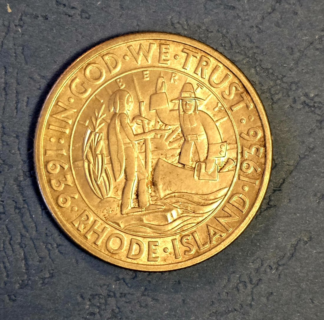  Half Dollar Commemorativ USA Sondermünze Rhode Island 1936   