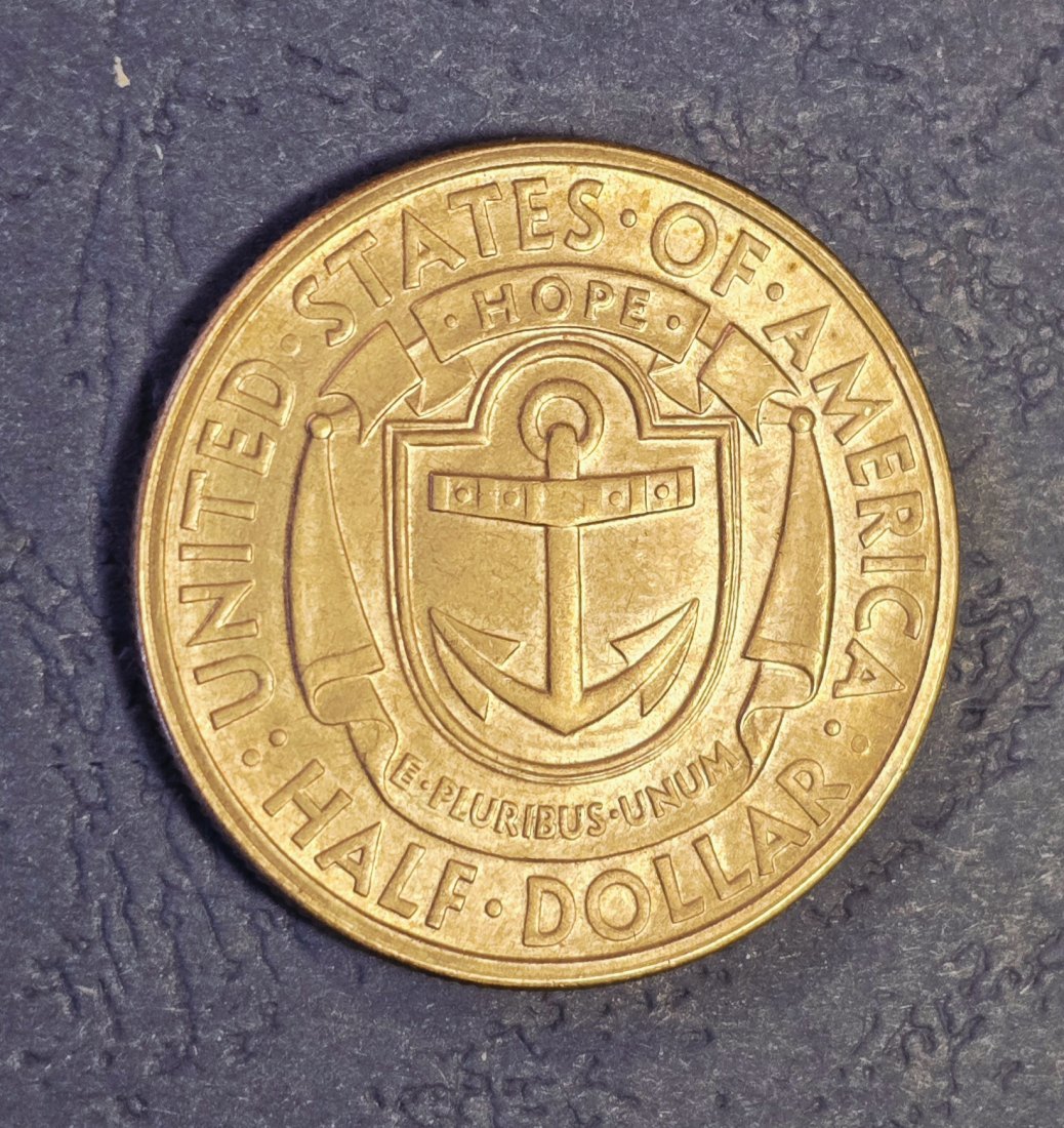  Half Dollar Commemorativ USA Sondermünze Rhode Island 1936   