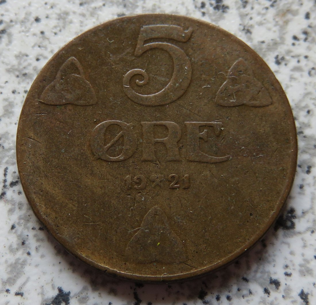  Norwegen 5 Öre 1921   
