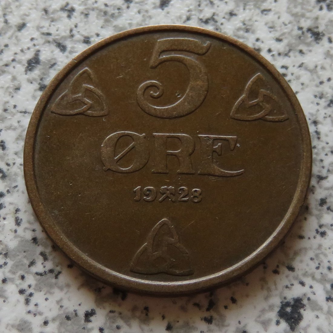  Norwegen 5 Öre 1928   