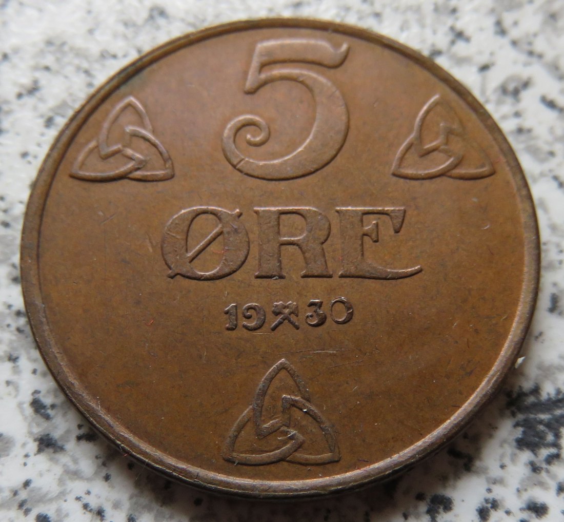 Norwegen 5 Öre 1930   