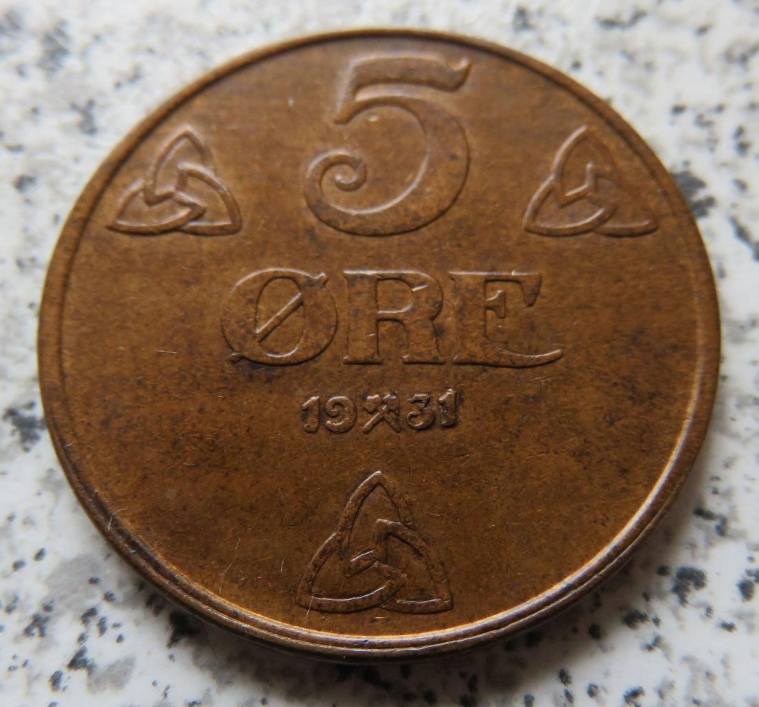  Norwegen 5 Öre 1931   