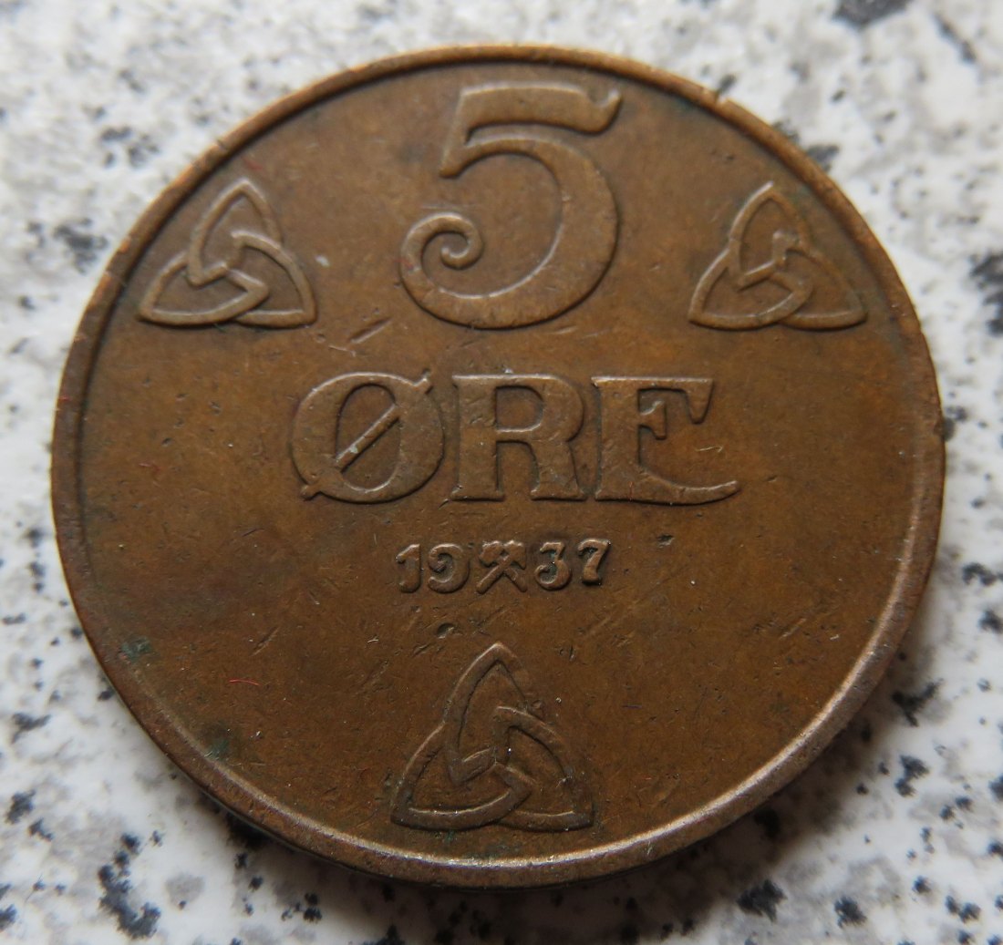  Norwegen 5 Öre 1937   