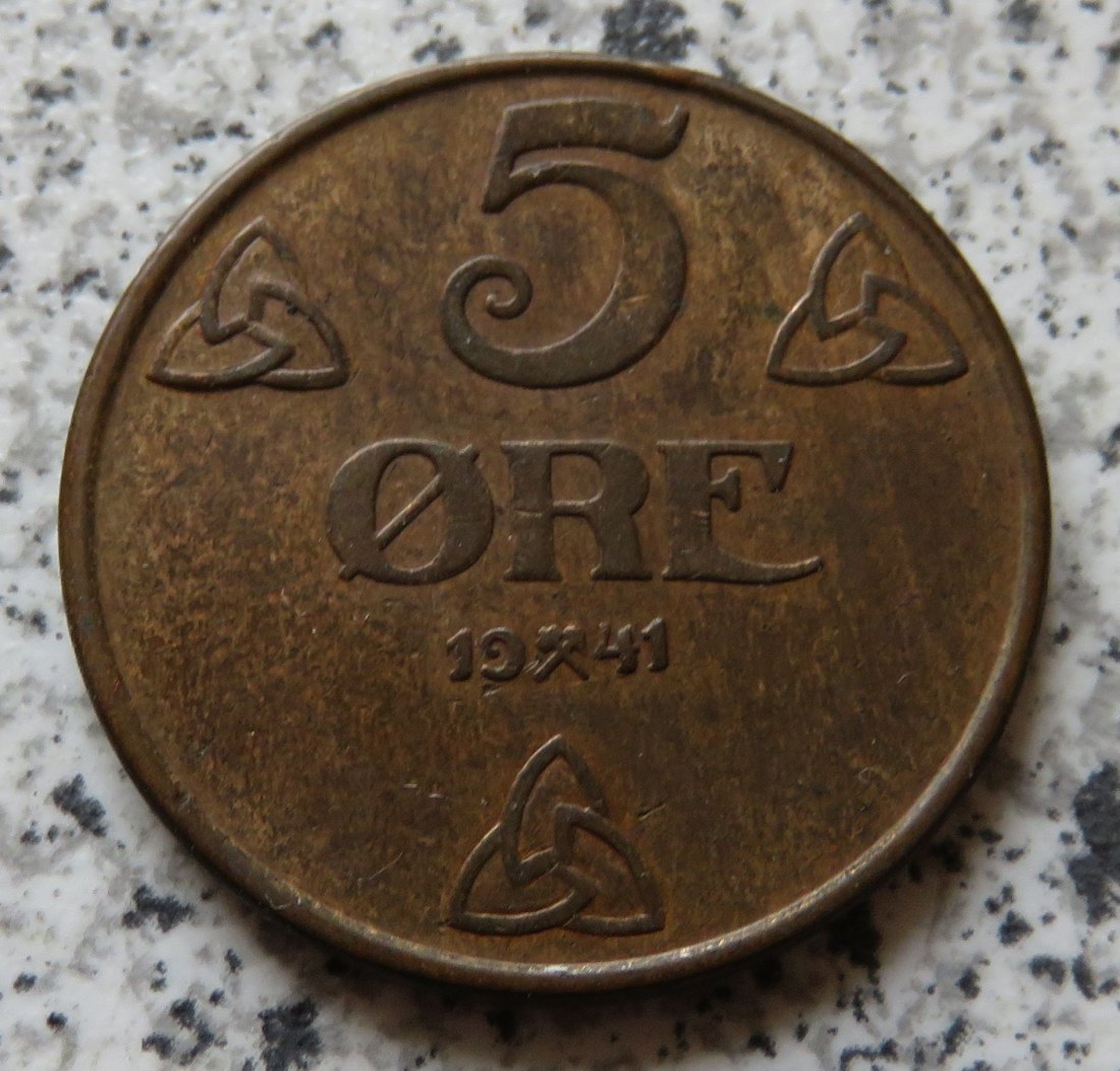  Norwegen 5 Öre 1941   