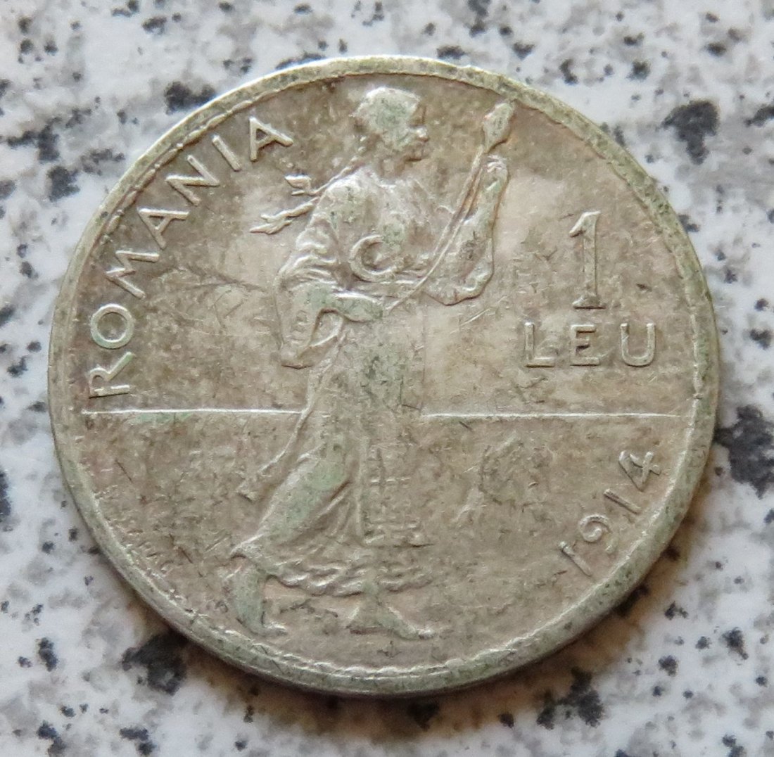  Rumänien 1 Leu 1914   