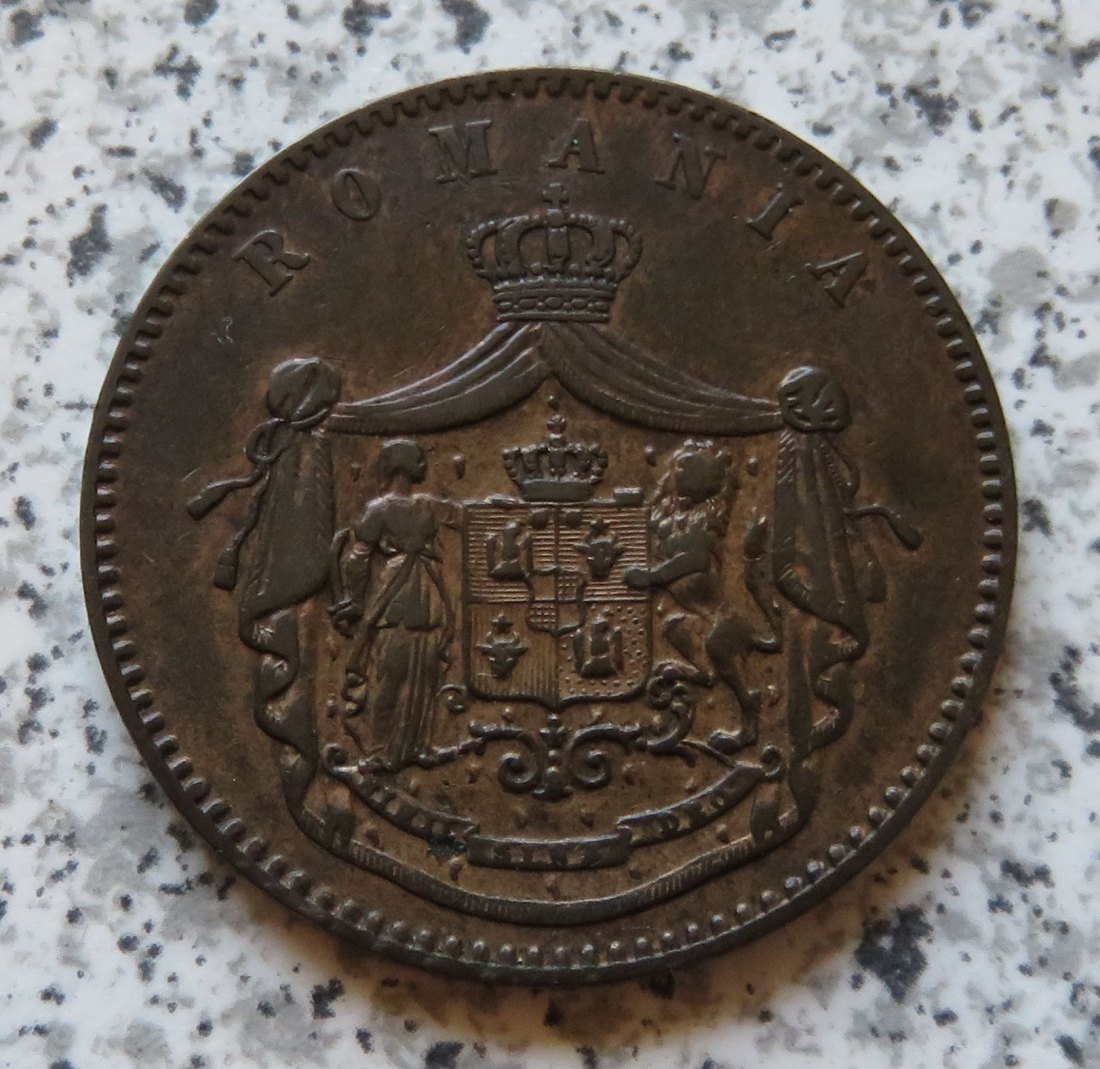  Rumänien 10 Bani 1867 Watt & Co   