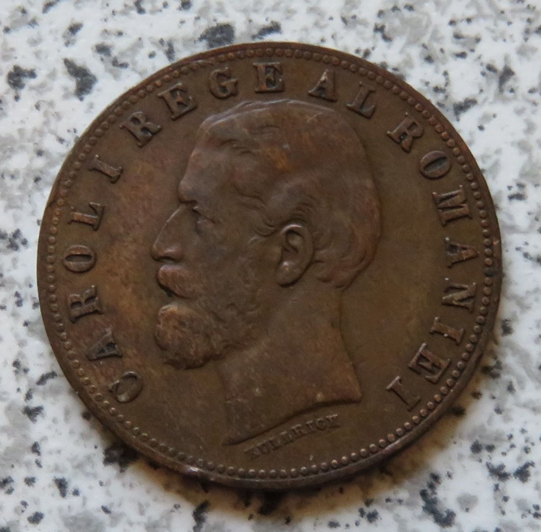  Rumänien 5 Bani 1884   