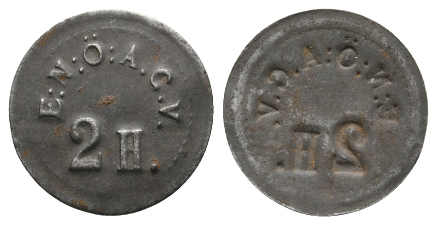  Österreich, E:N:Ö:A.C.V. 2H., einseitige Marke, Eisen   