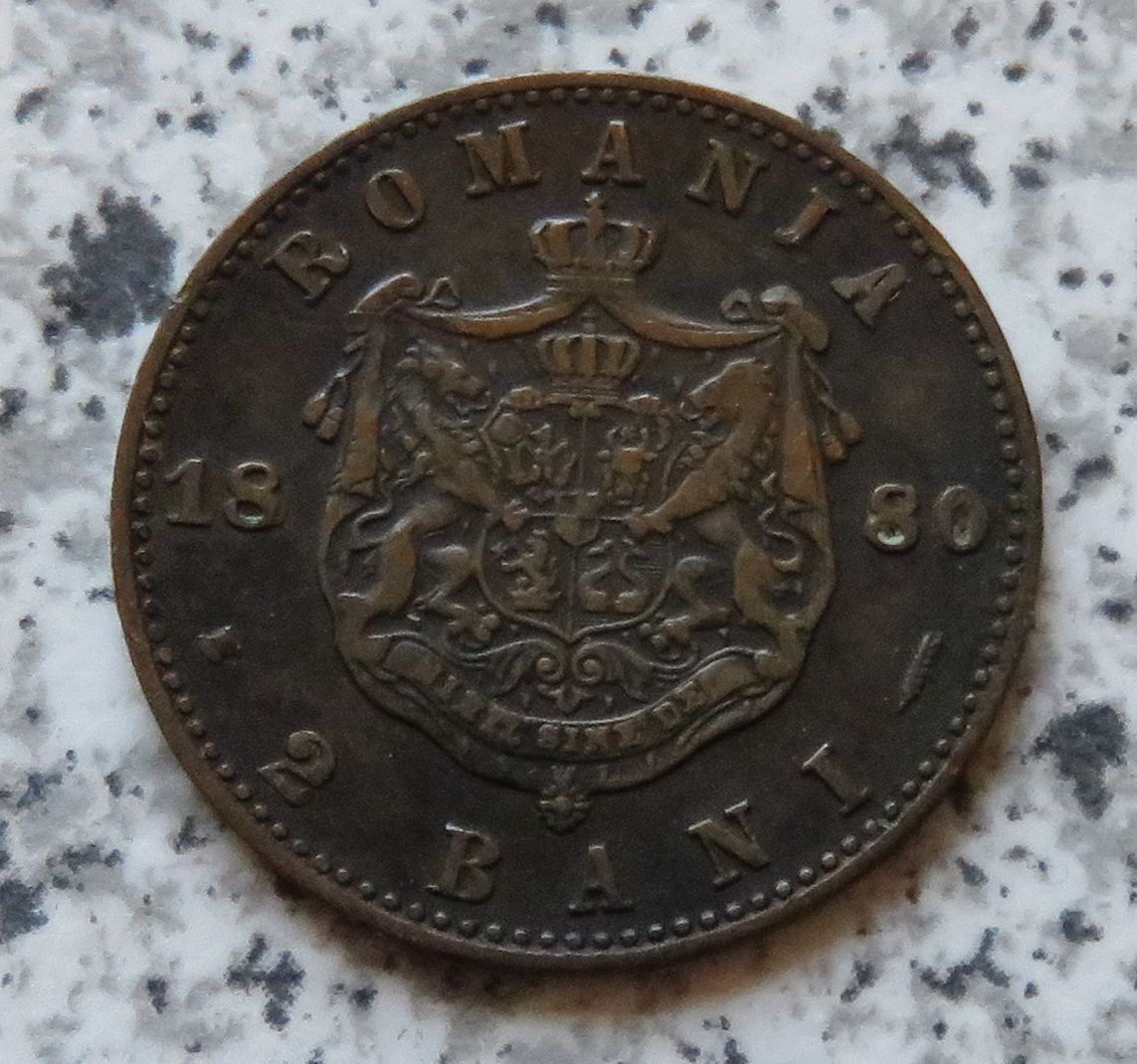 Rumänien 2 Bani 1880   