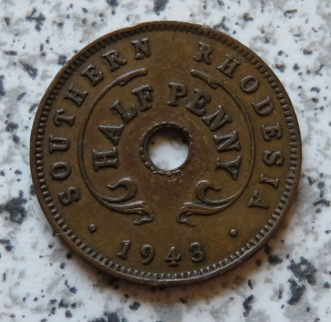  Südrhodesien 1/2 Penny 1943   