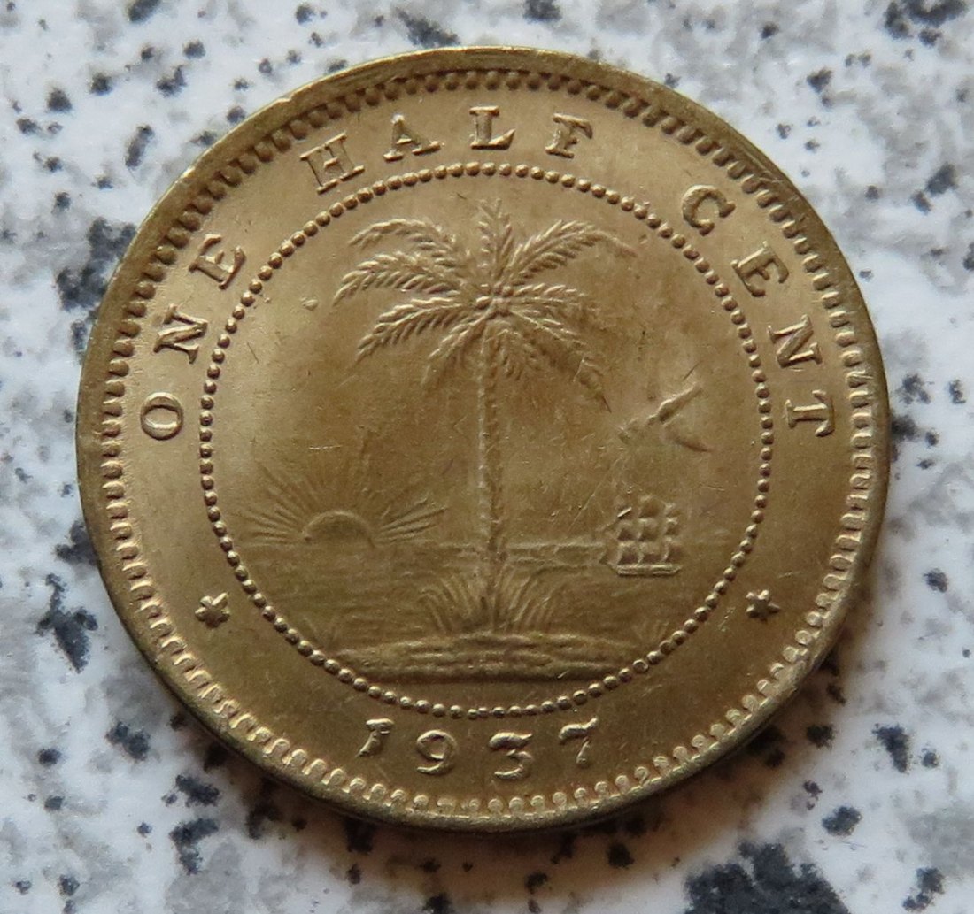  Liberia 1/2 Cent 1937   