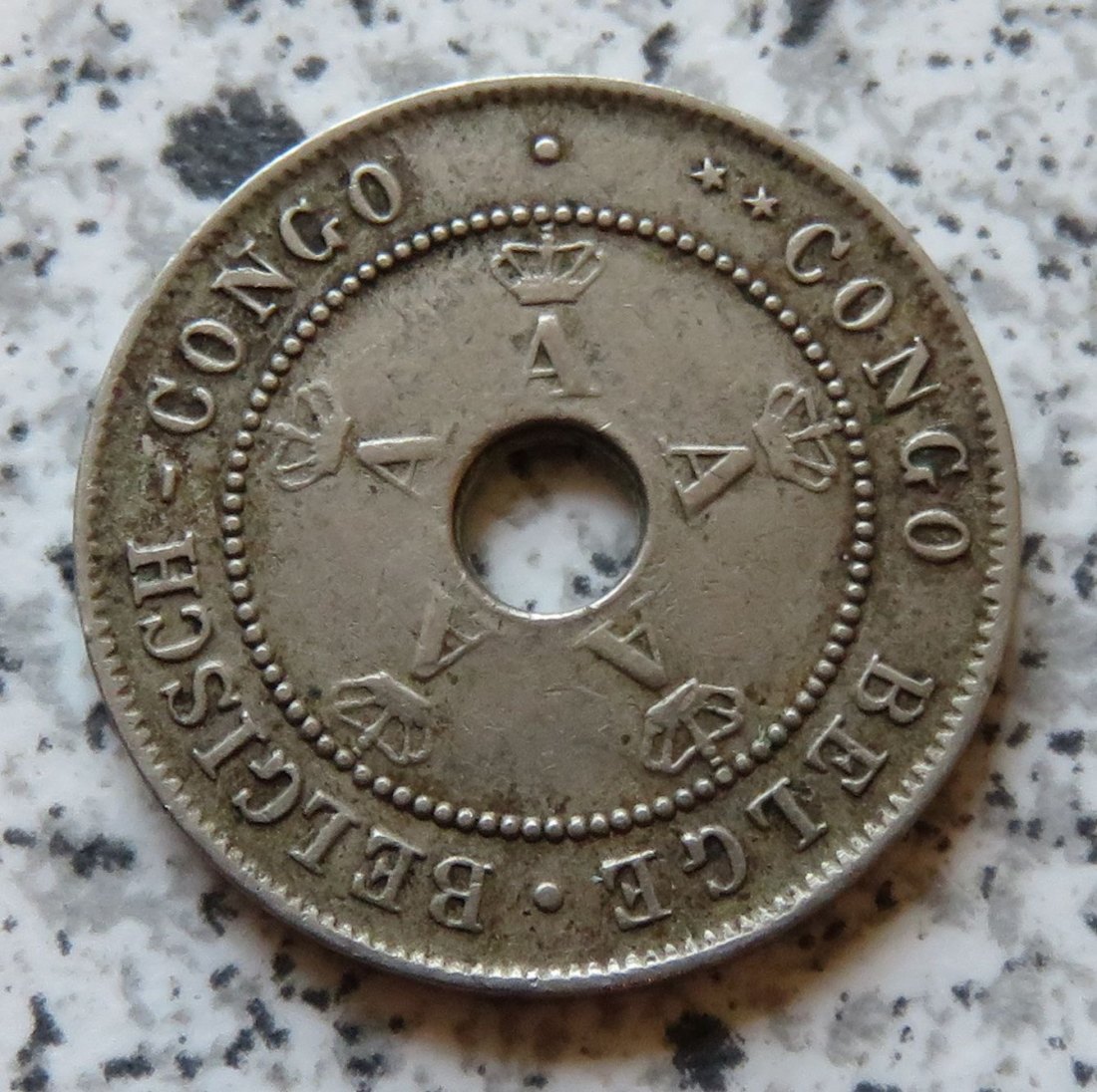  Belgisch Congo 10 Centimes 1921   