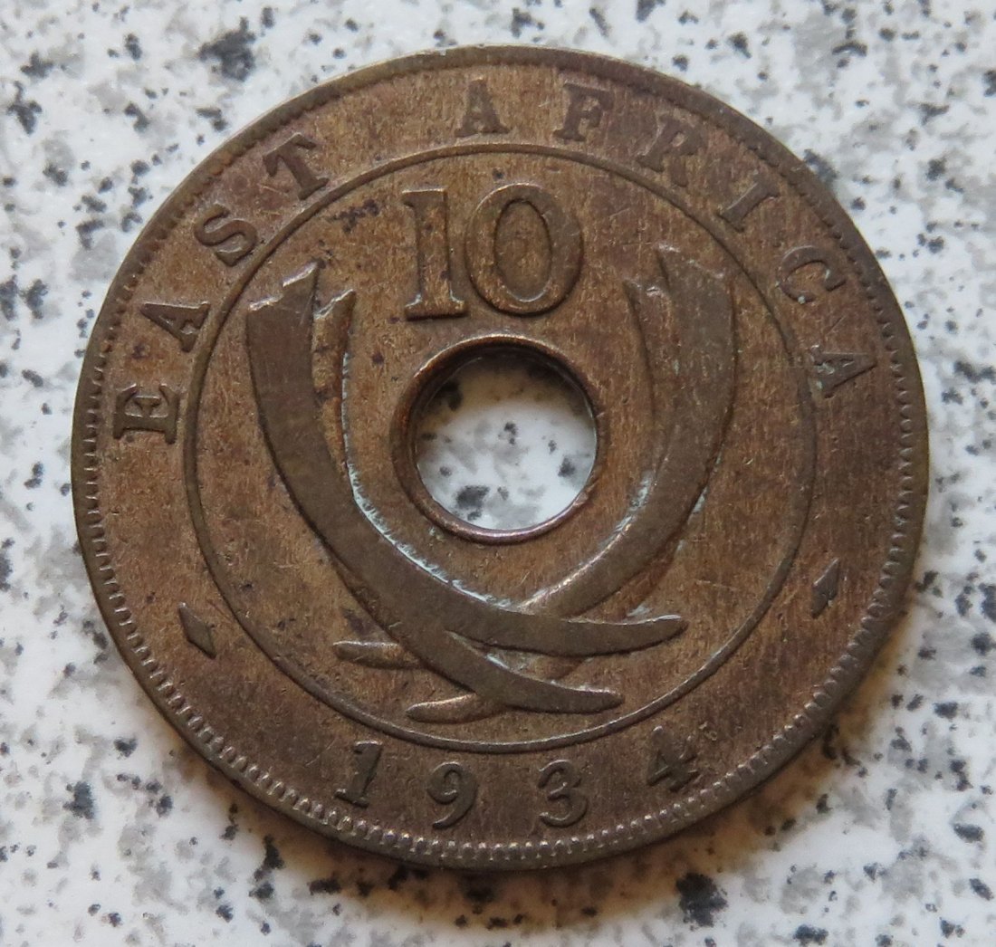  East Africa 10 Cents 1934 / Ostafrika 10 Cents 1934   