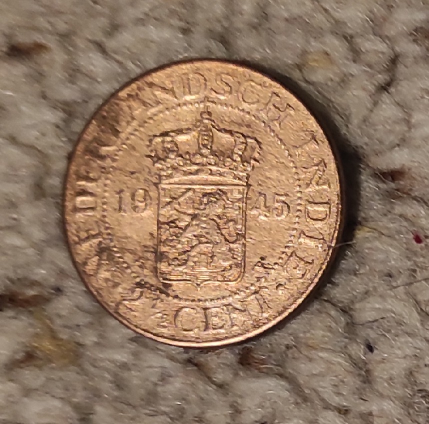  Niederländisch-Indien 2 1/2 Cent 1945   