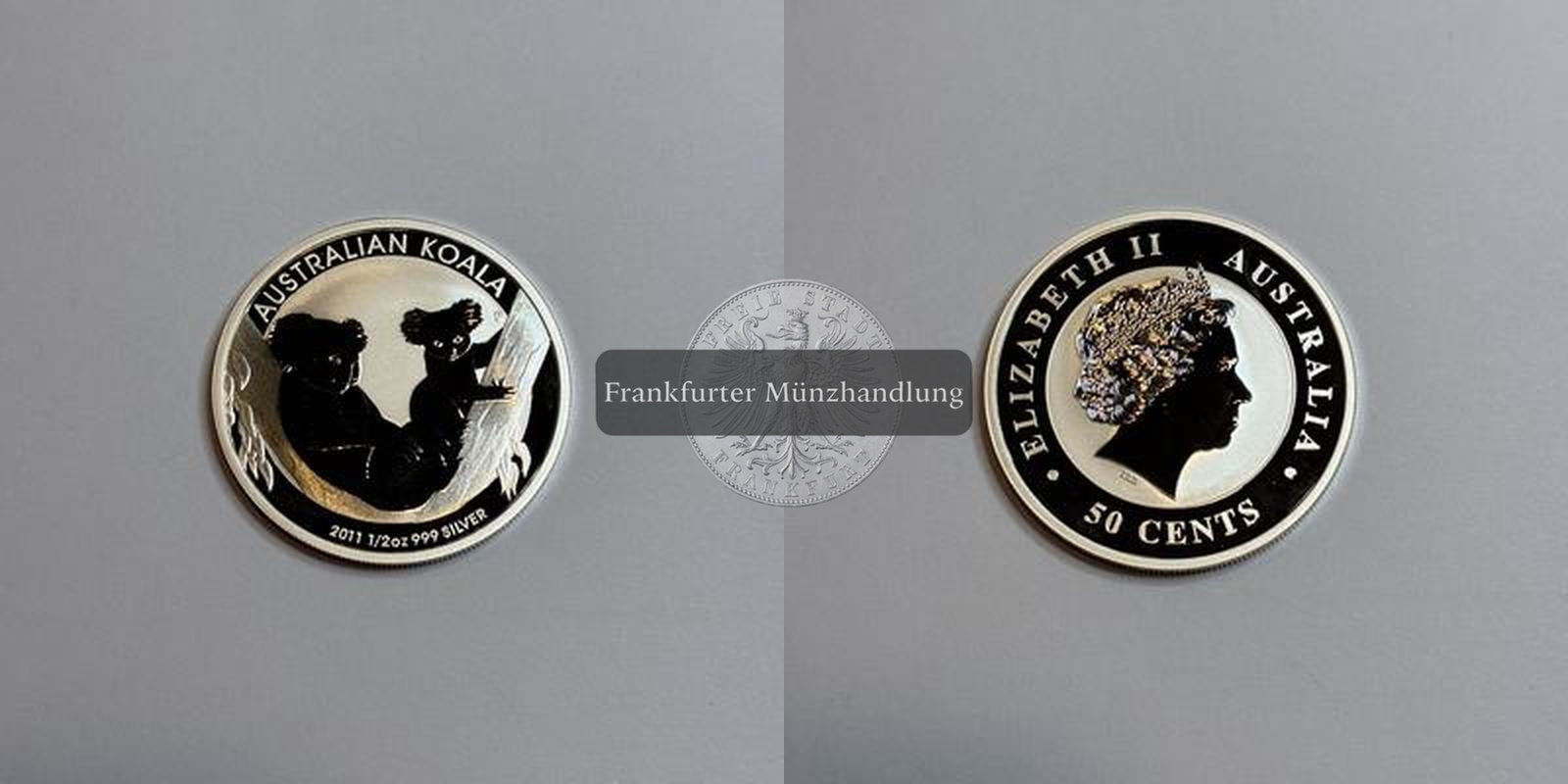  Australien 50 Cent 2011 Koala FM-Frankfurt Feinsilber: 15,5g   