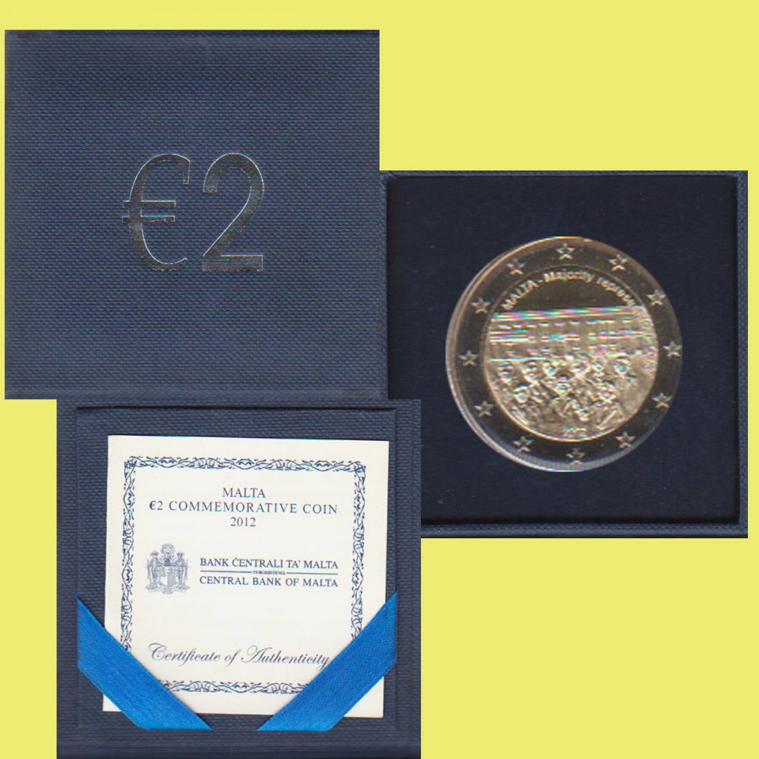  Offiz. 2-Euro-Sondermünze Malta *Mehrheitswahlrecht* 2012 *PP* nur 5.000St!   