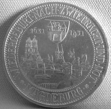  Weimar, 3 Mark 1931 A, Magdeburg, J 347   