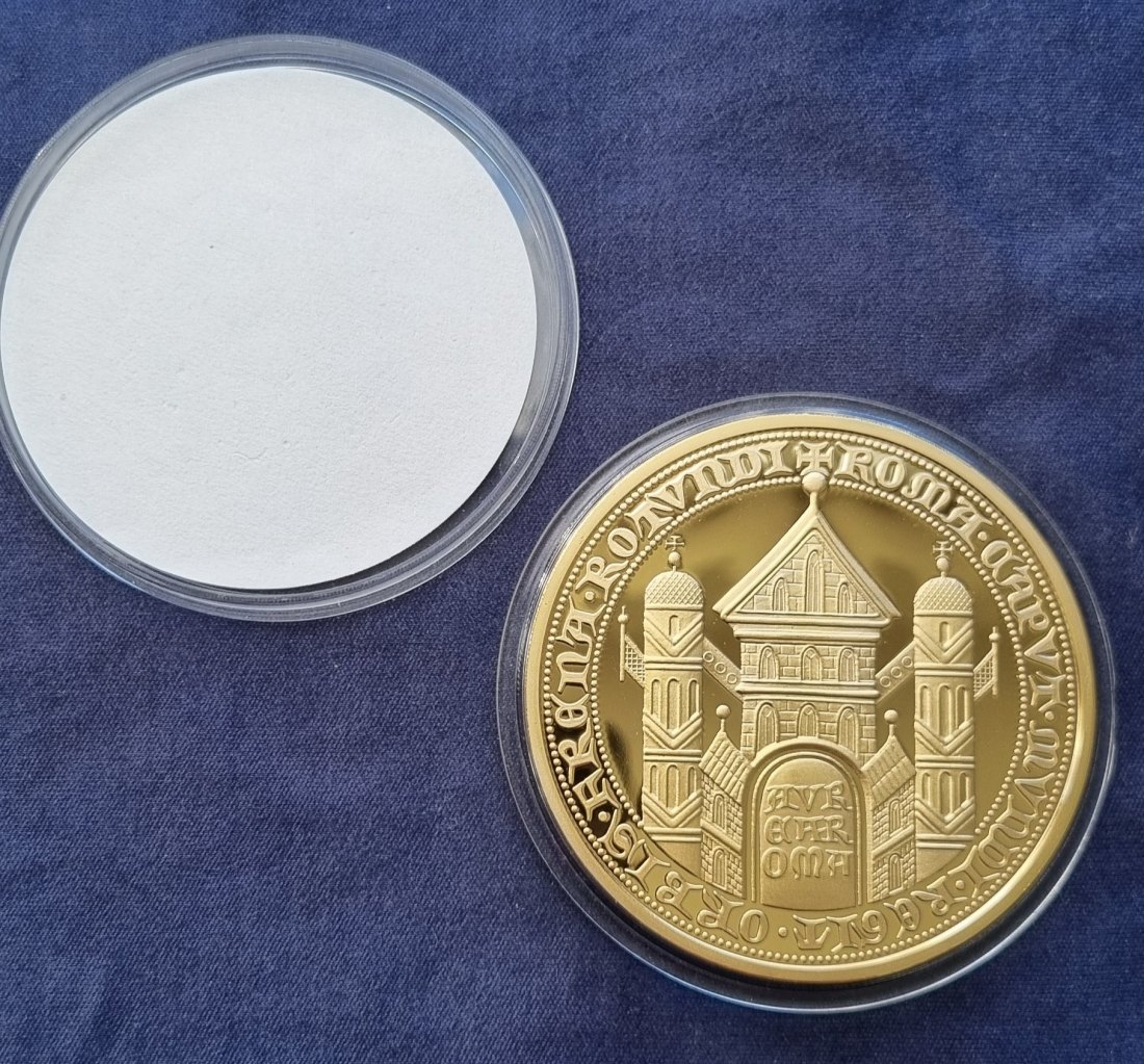  Karl IV. 1346-1378, Kopie der Goldene Bulle, Medaille   