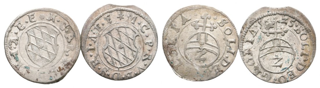  Altdeutschland; 2 Kleinmünzen 1625   