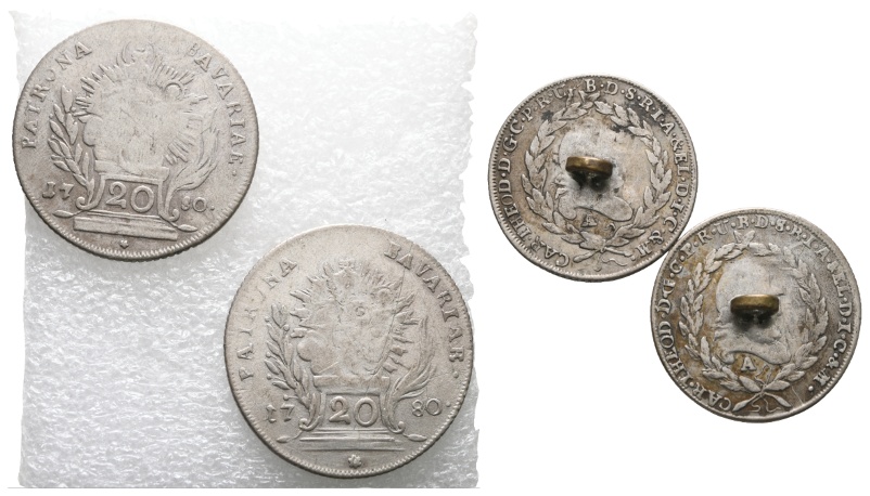 2 Knöpfe; 20 Kreuzer 1780   