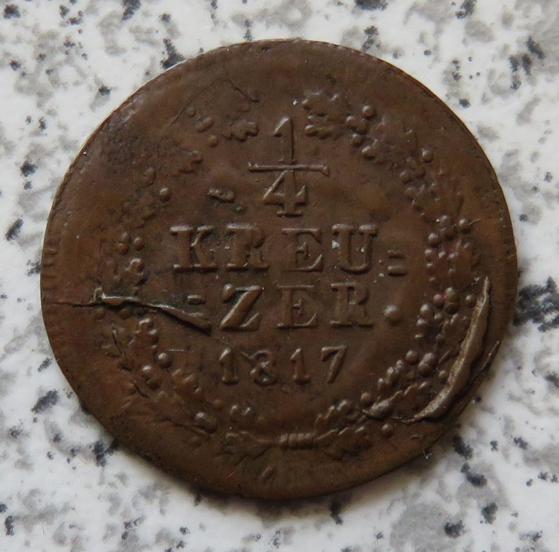  Nassau 1/4 Kreuzer 1817   