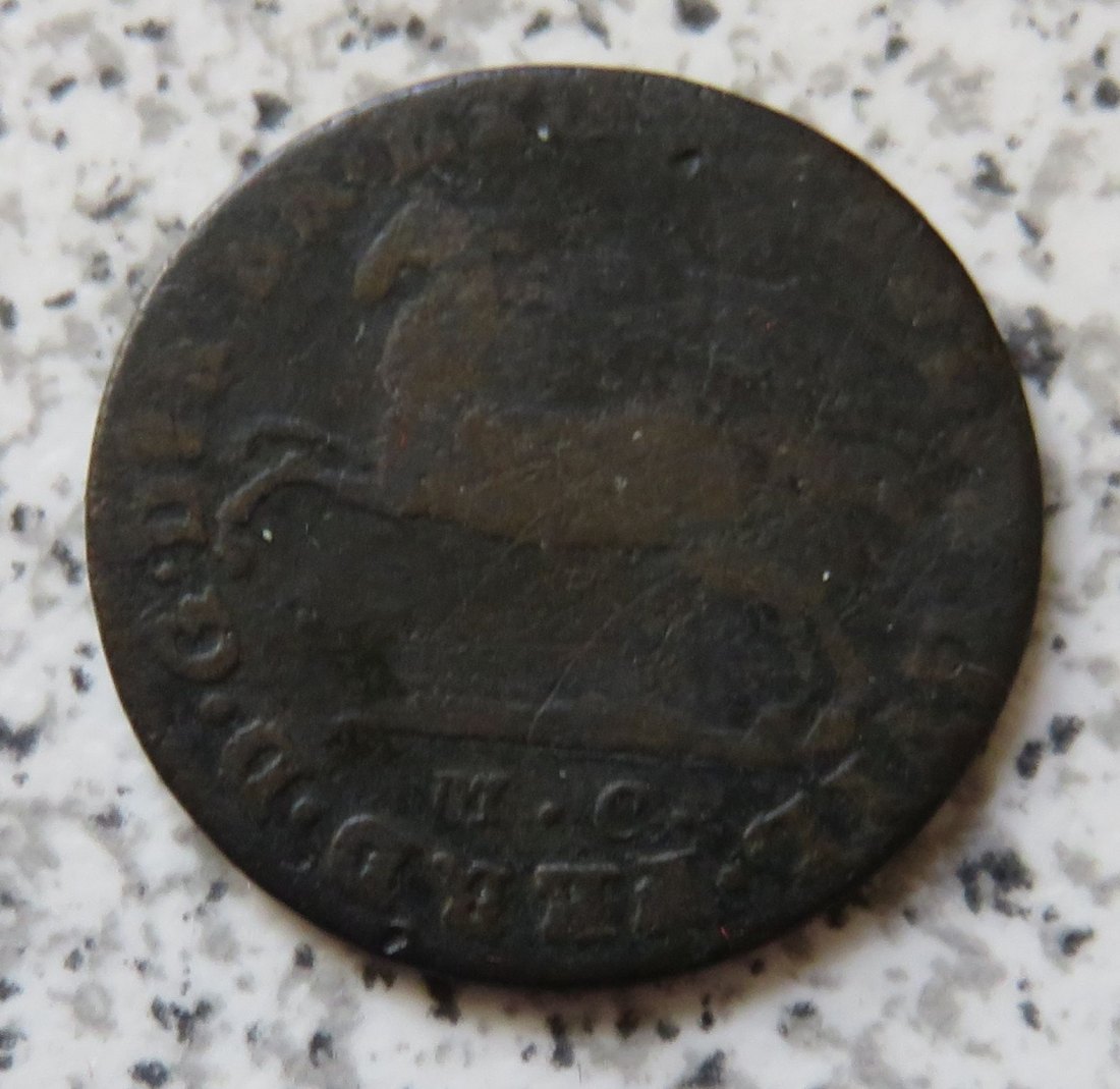  Braunschweig-Wolfenbüttel 1 Pfennig 1798, Belegstück   