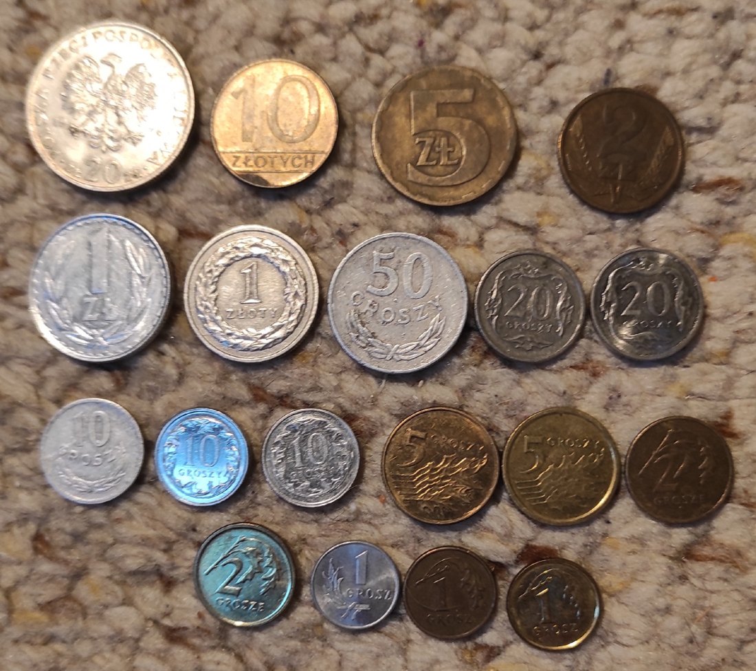  Set 019: Polen 19 verschiedene Münzen   
