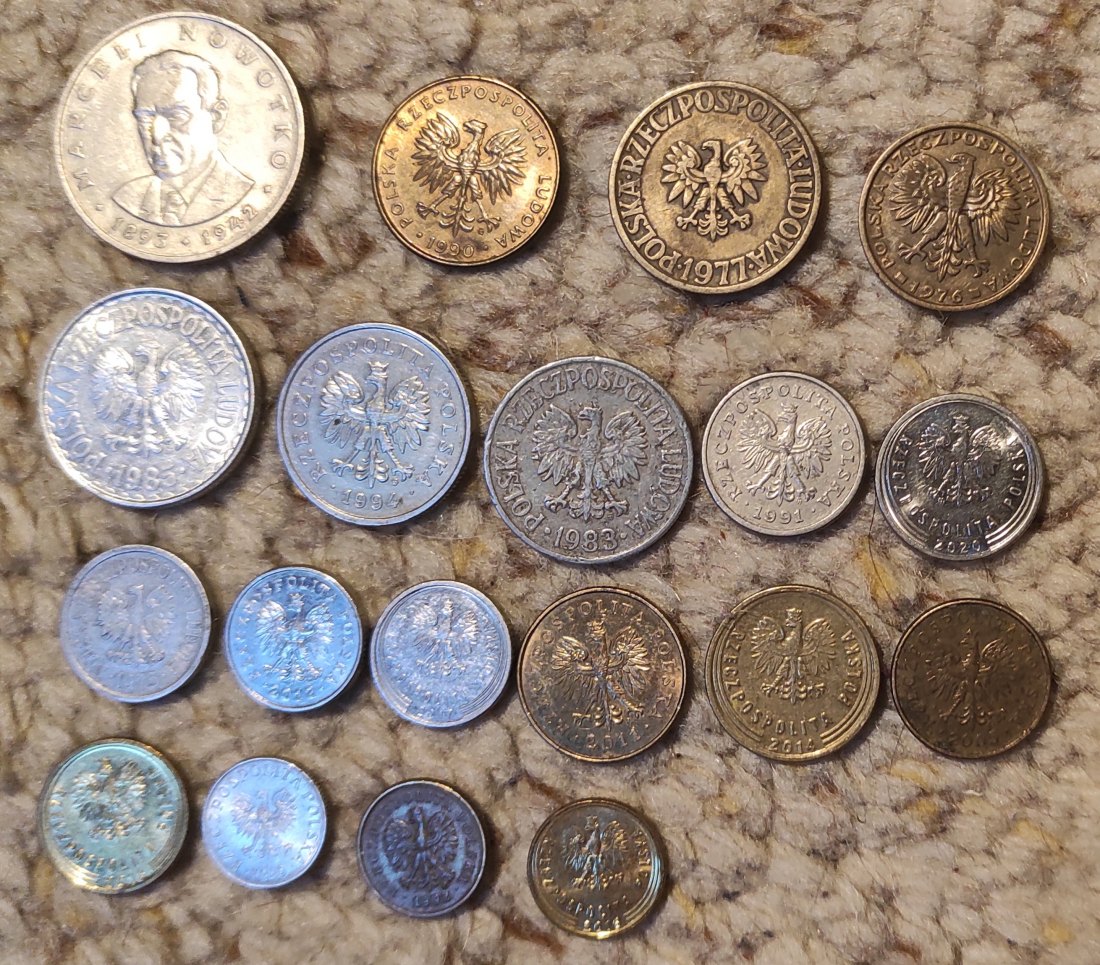  Set 019: Polen 19 verschiedene Münzen   