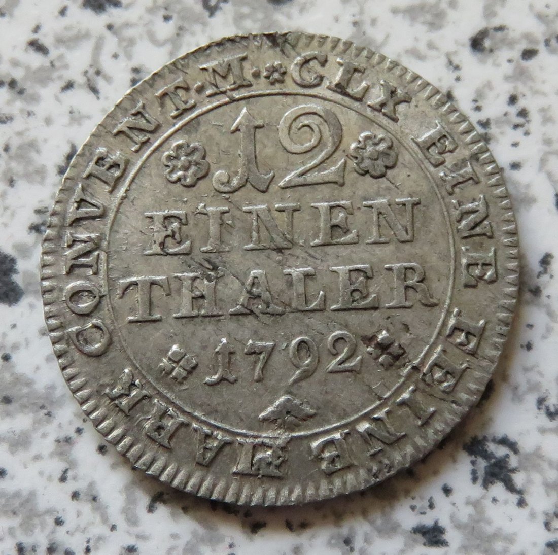  Braunschweig-Wolfenbüttel 1/12 Thaler 1792   