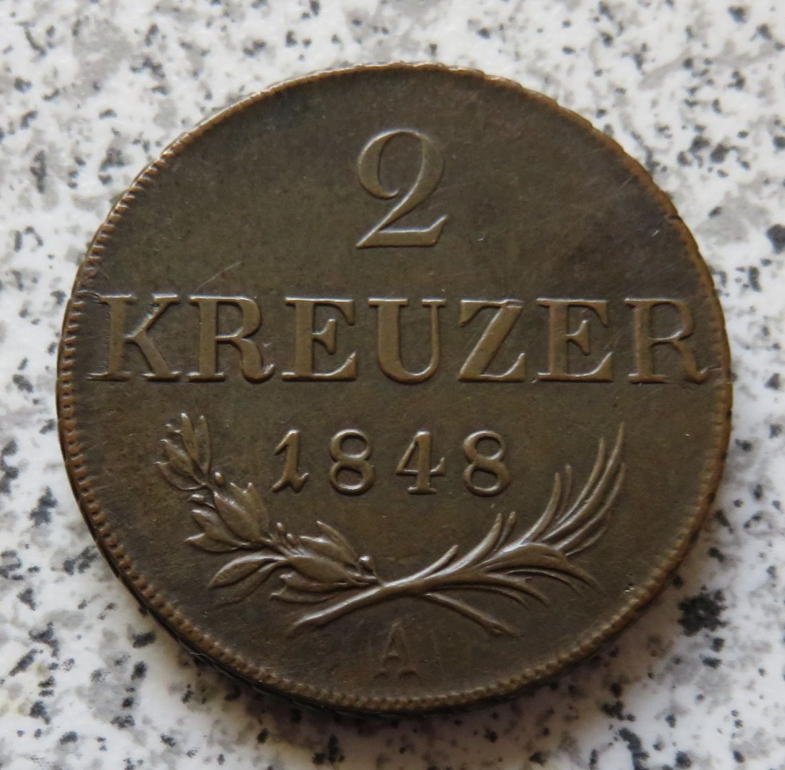  Österreich 2 Kreuzer 1848 A   
