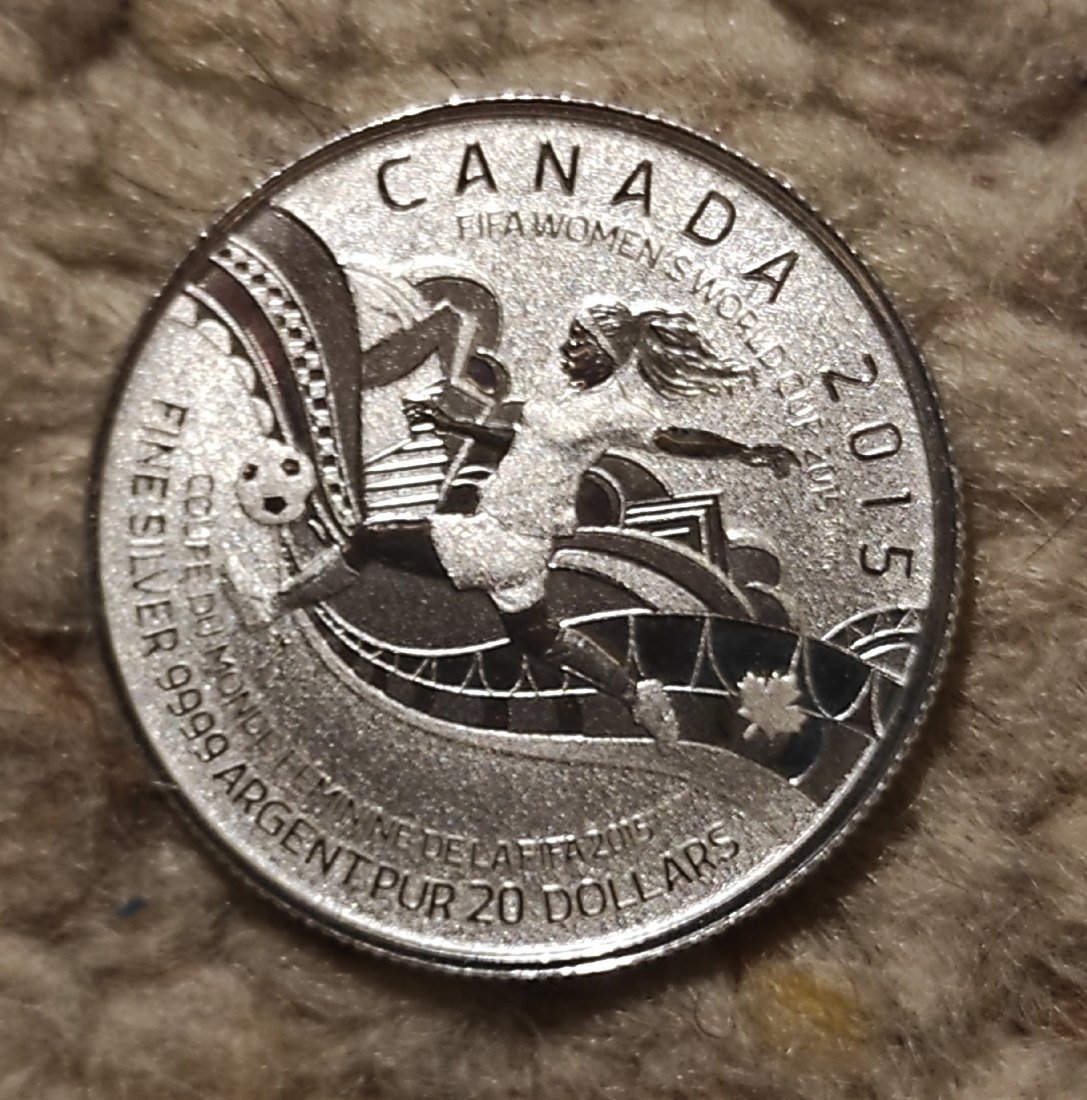  Kanada 20 Dollar 2015 SILBER makellos   