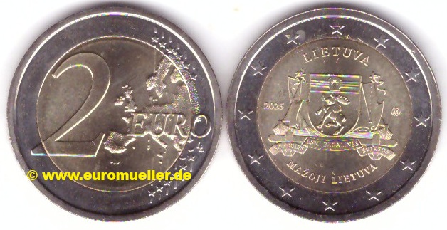 Litauen 2 Euro Gedenkmünze 2025...Mazoji   