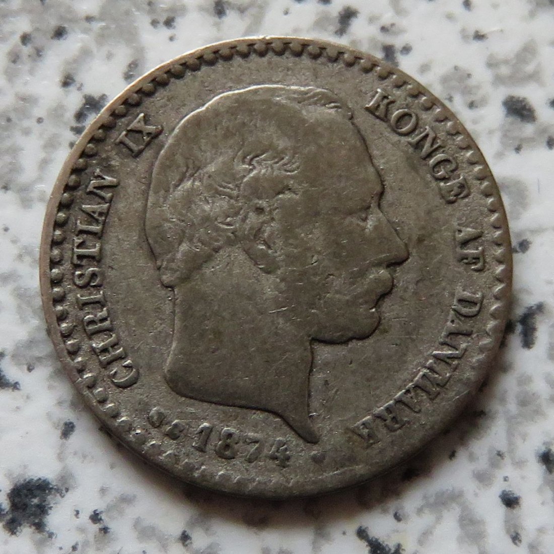  Dänemark 10 Öre 1874   