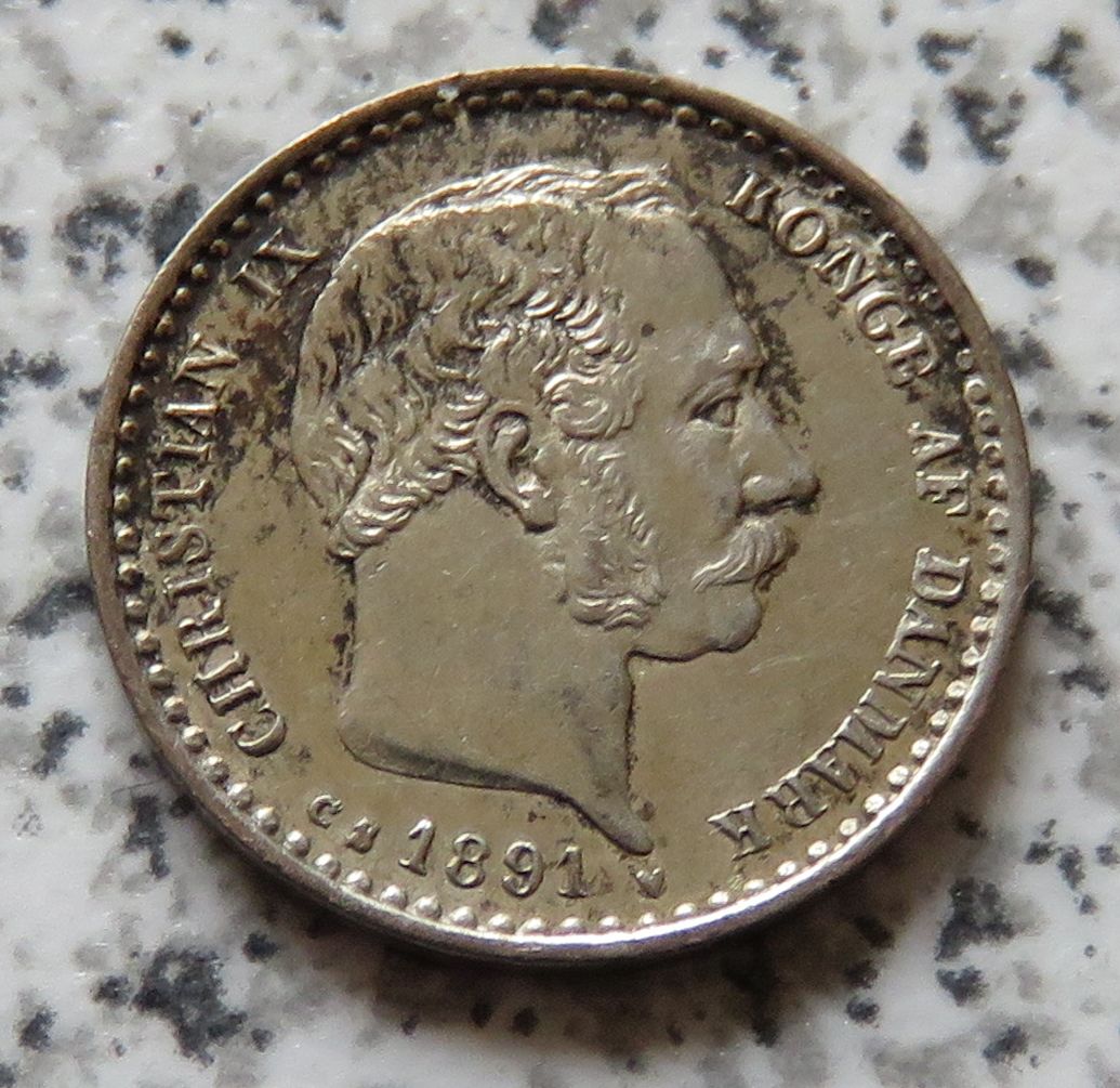  Dänemark 10 Öre 1891, Erhaltung   