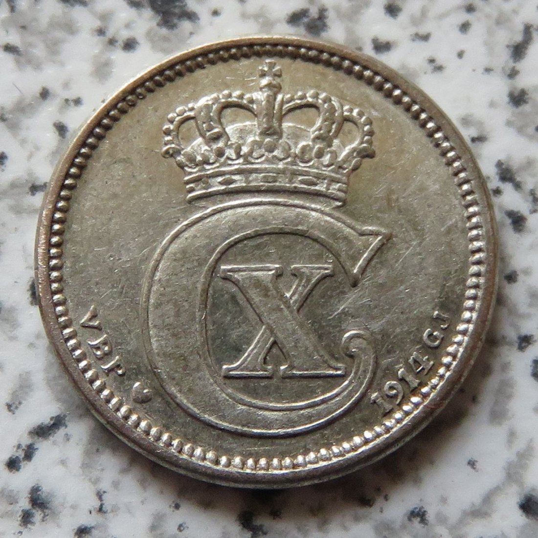  Dänemark 10 Öre 1914   