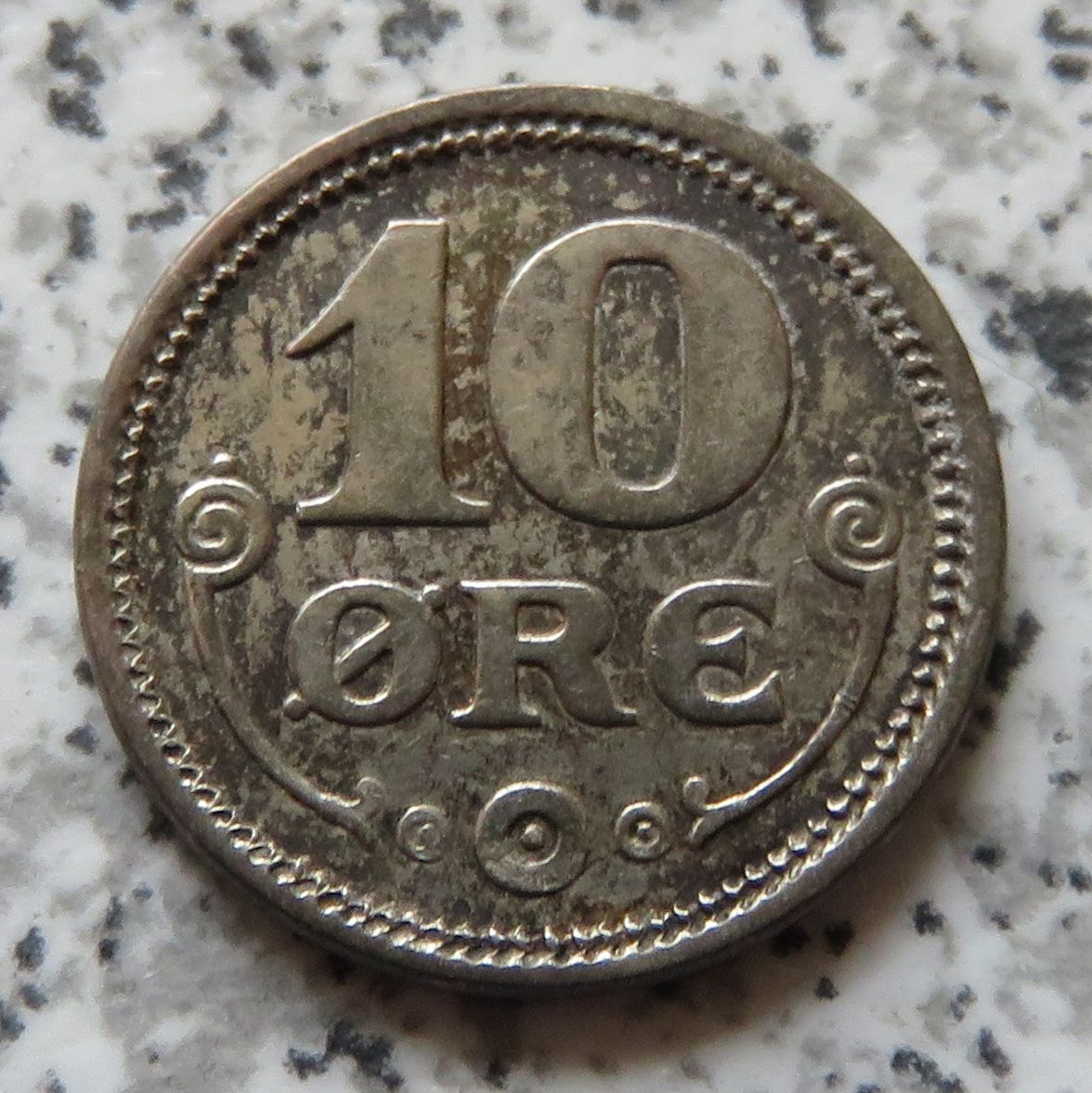  Dänemark 10 Öre 1918   