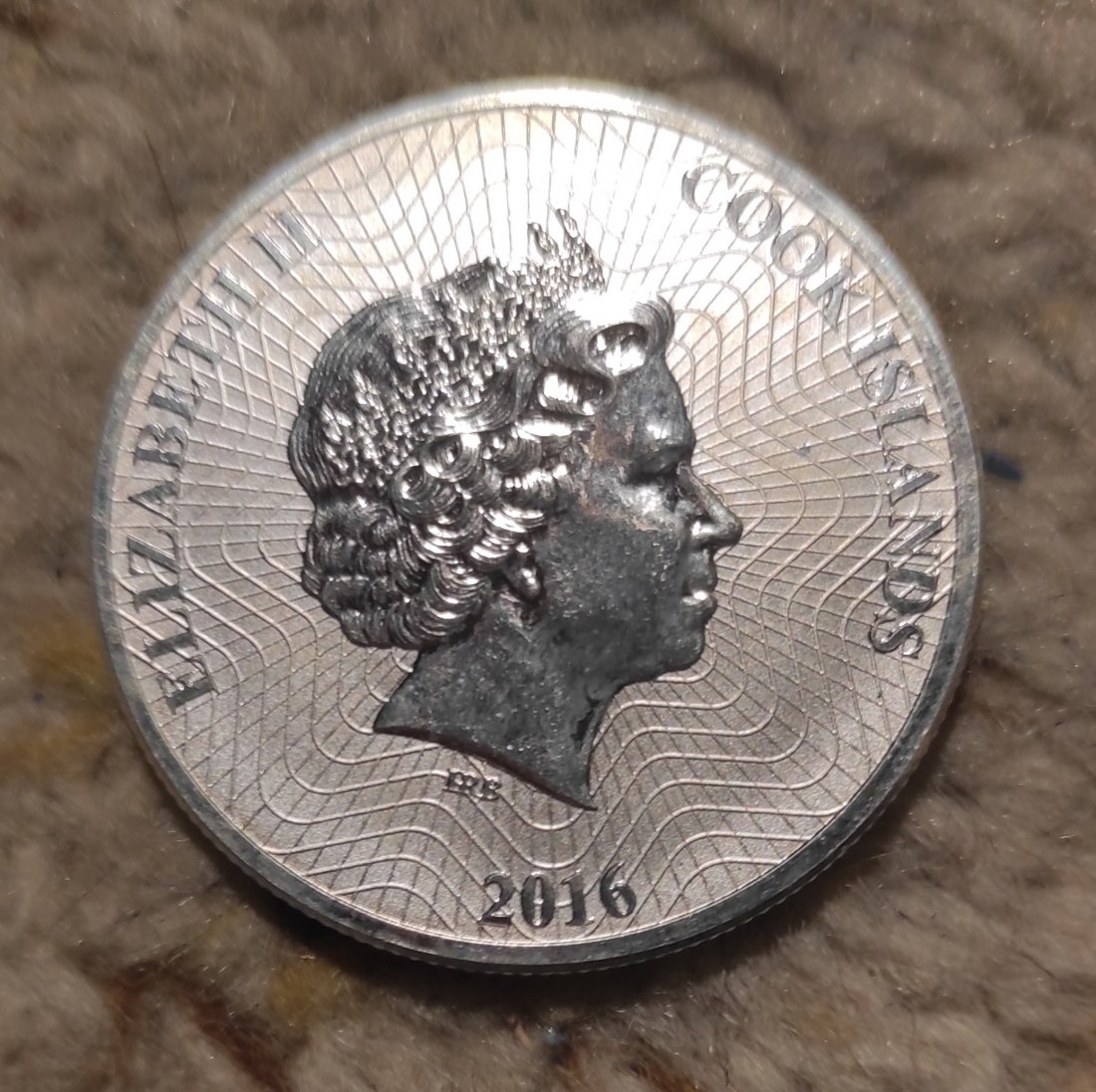  Cook Island 1 Dollar SILBER HMS Bounty   