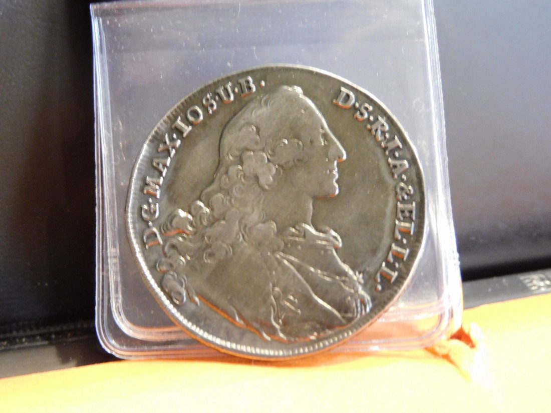  GERMANY 1 THALER 1760 BAVARIA.GRADE-PLEASE SEE PHOTOS.   