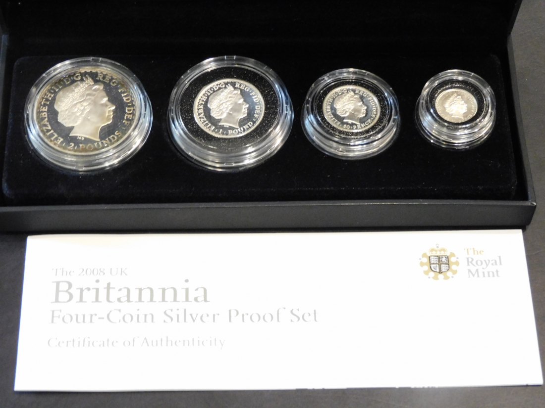  GREAT BRITAIN 2008 BRITTANIA PROOF SET.GRADE-PLEASE SEE PHOTOS.   