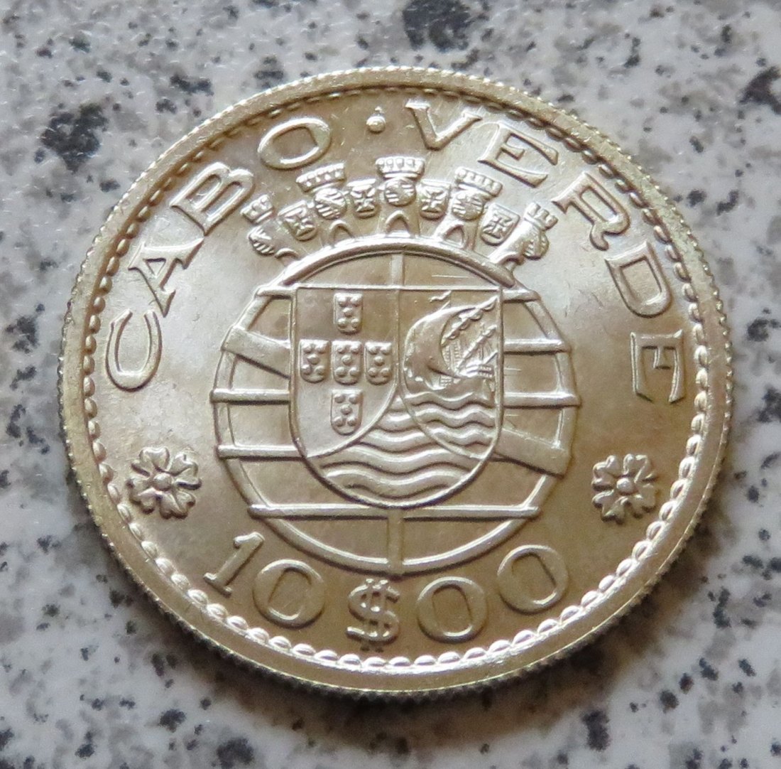  Kapverdische Inseln 10 Escudos 1953   