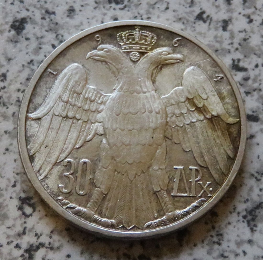  Griechenland 30 Drachmai 1964   