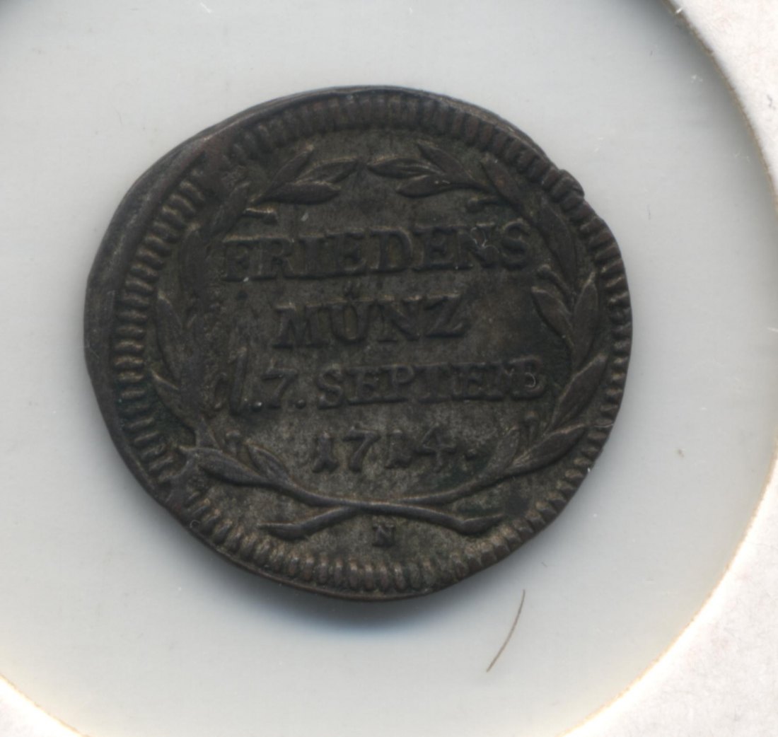  Schwäbisch Hall 3 Pfennig 1714 Frieden von Baden   
