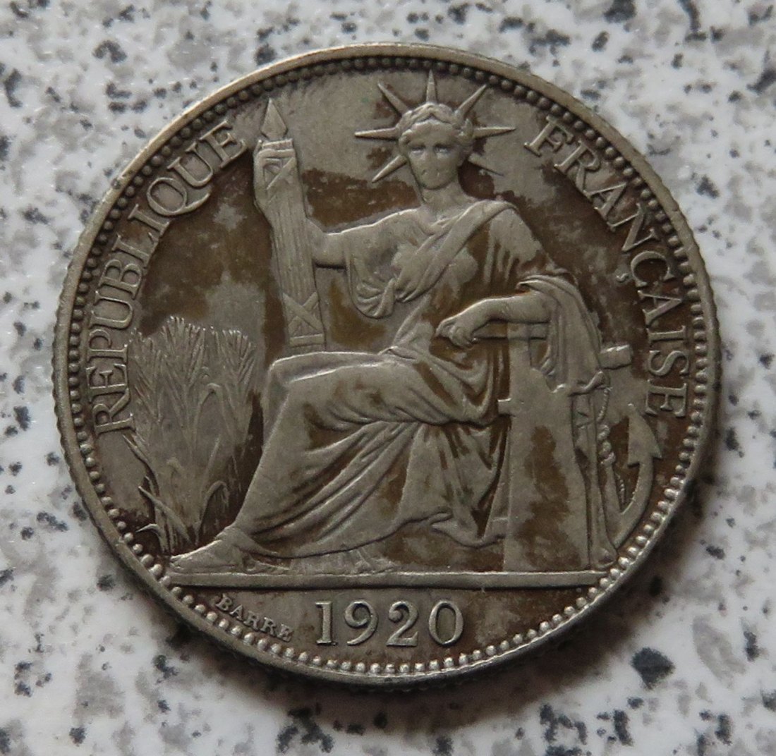  Französisch Indo-China 20 Cent 1920   