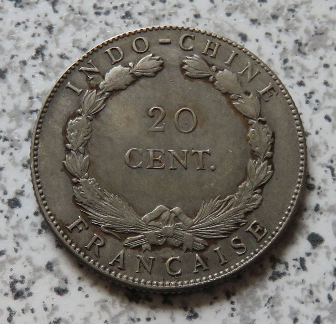  Französisch Indo-China 20 Cent 1920   