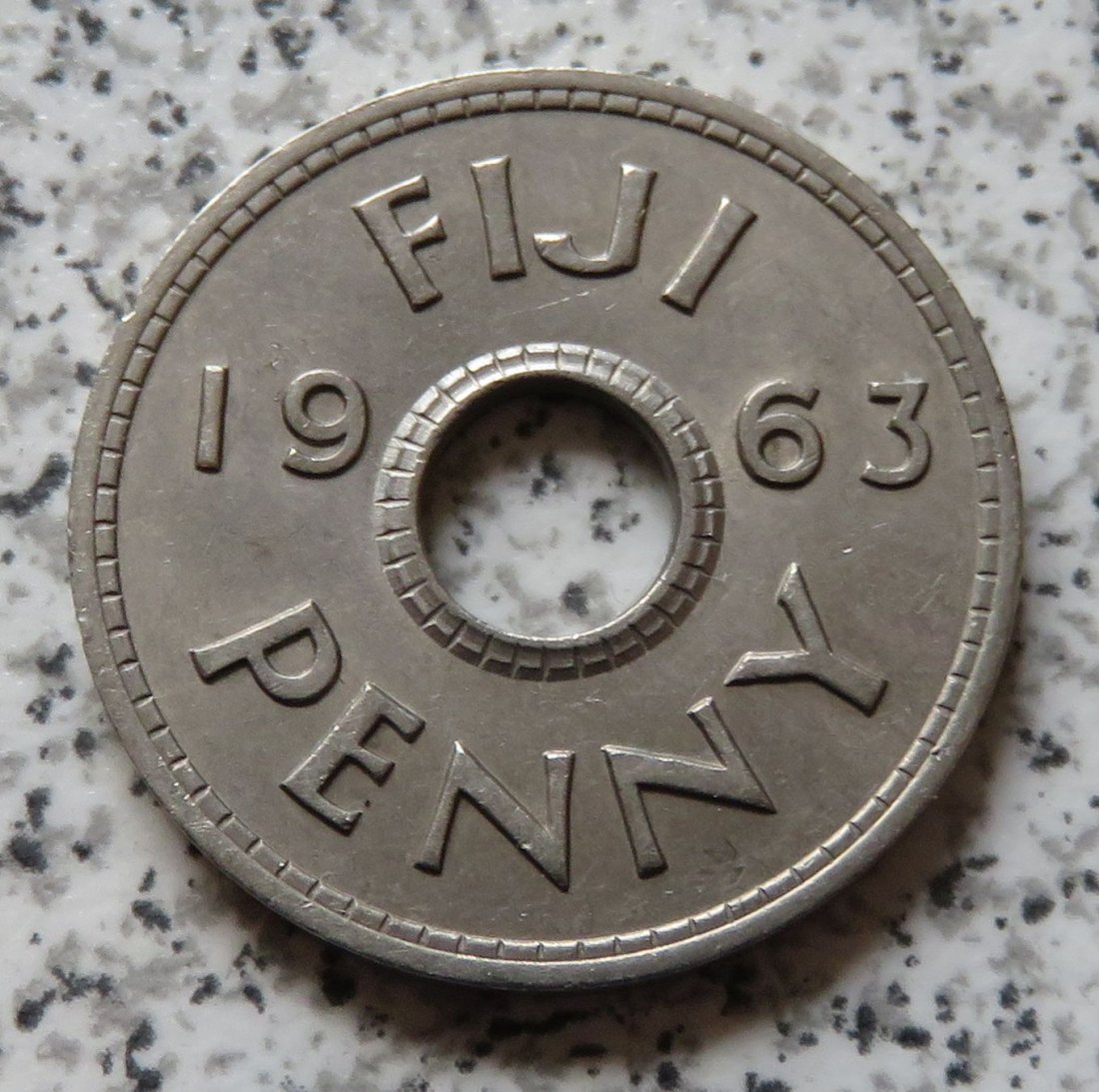  Fiji 1 Penny 1963   